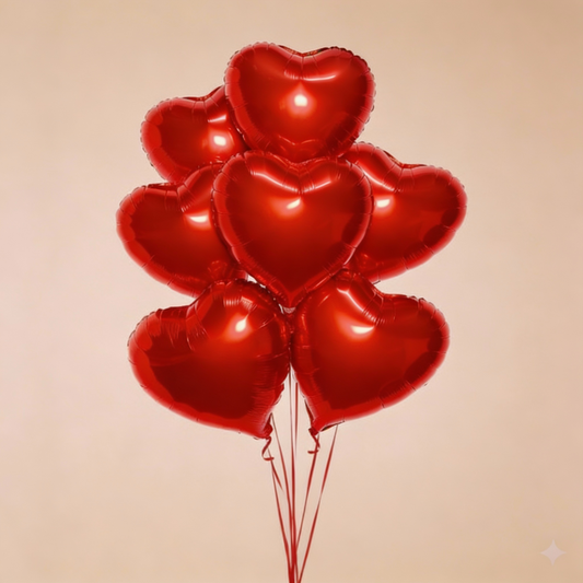 Bouquet de globos corazón